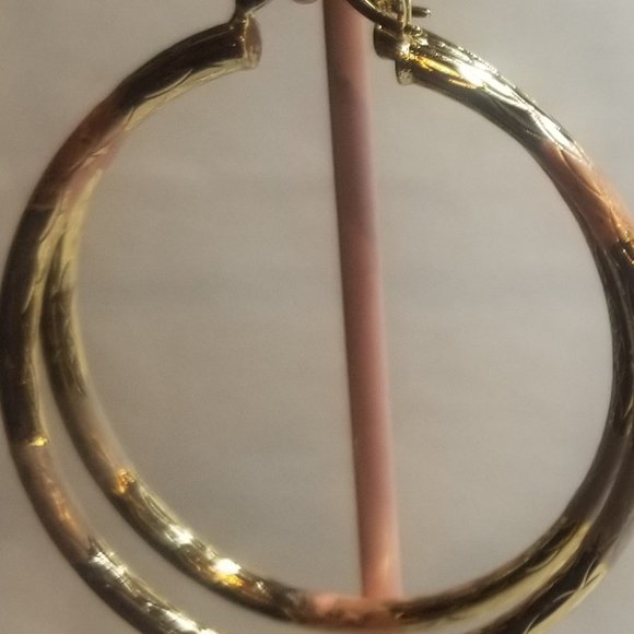 BUY 1 GET 1 FREE Gold Filled Large Hoops !***LOWERED PRICE... NON TARNISHING !!! - Picture 14 of 15